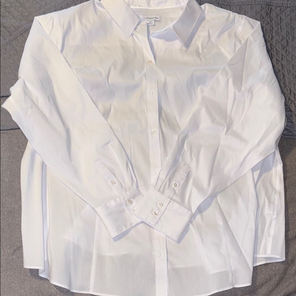 Classic White women’s collar, long sleeve Shirt